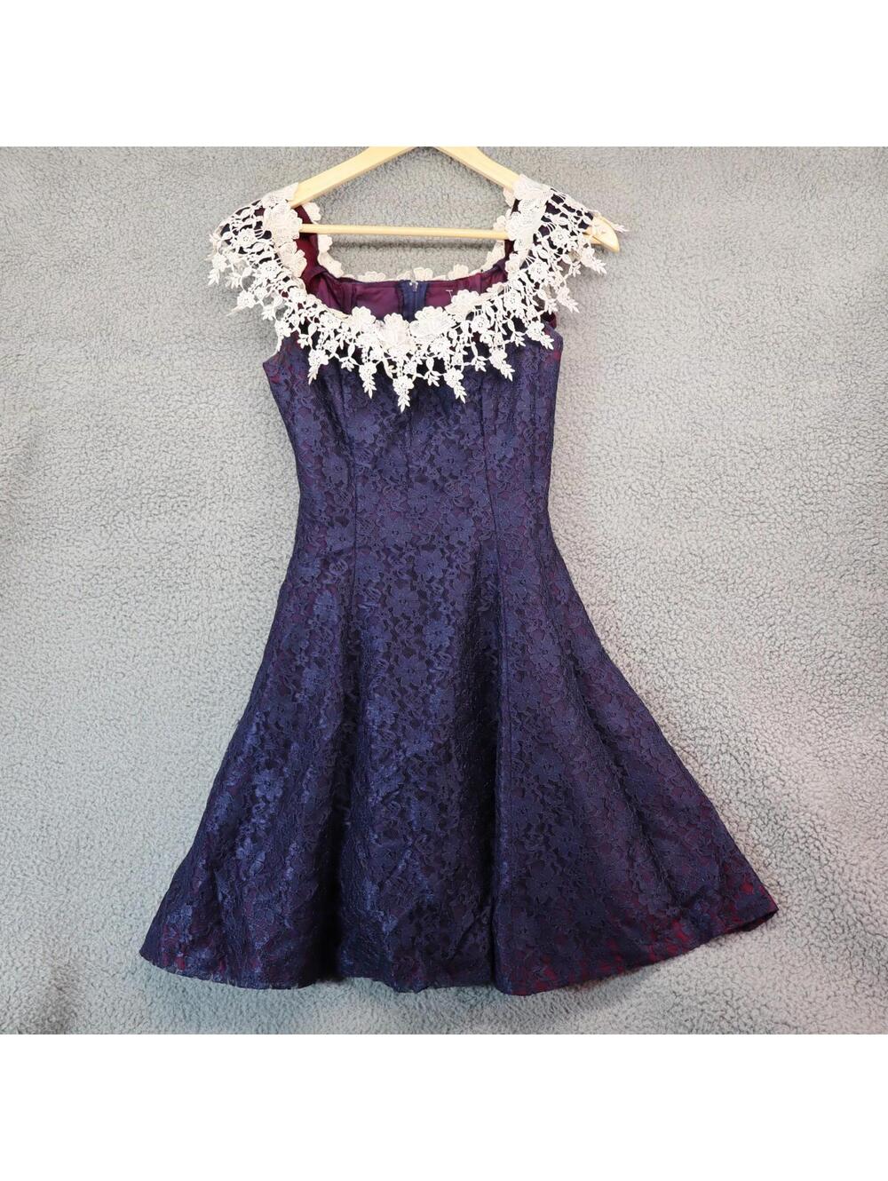 Notorious Dress sz 3 Vtg 80s Party Prom Sheath Formal Lace